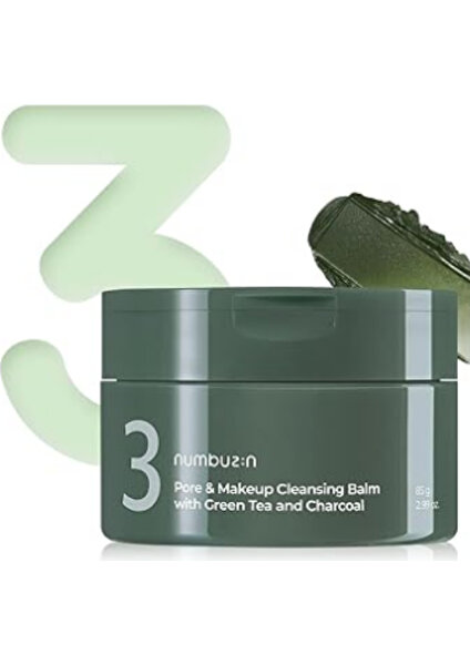 - No.3 Pore & Makeup Cleansing Balm With Green Tea And Charcoal