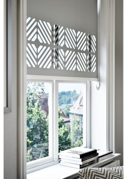 Perdebiz Lazer Kesim Mat Stor Perde Gri EB-201005 fiyatları