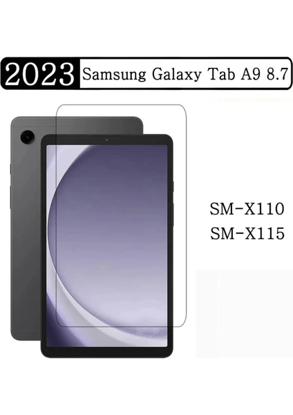 Samsung Galaxy Tab A9 SM-X110 X115 X117 Uyumlu Ekran Koruyucu Kırılmaz Cam