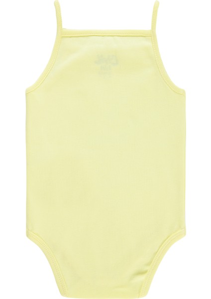 Civil Baby Kız Bebek Çıtçıtlı Badi 12-24 Ay Sarı