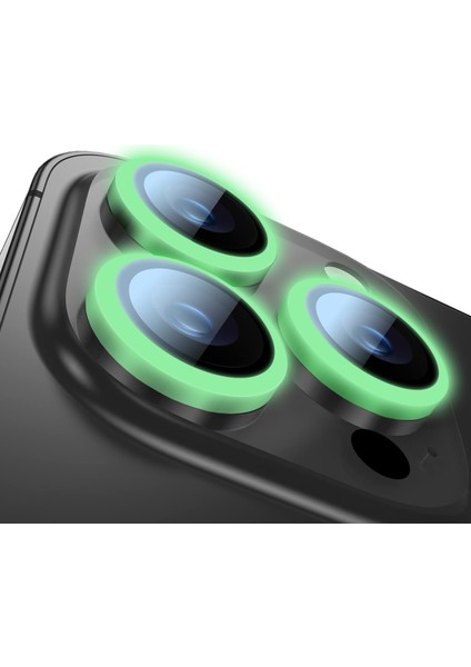 Buff iPhone 14 Pro Max / 14 Pro Neon Metal Lens Koruyucu Green