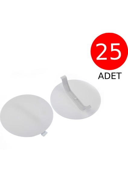 Buat Kapağı Bombeli Plastik Vidalı 25 Adet