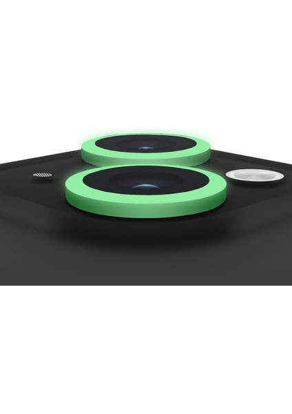 Buff iPhone 14 / 14 Plus Neon Metal Lens Koruyucu Green modelleri