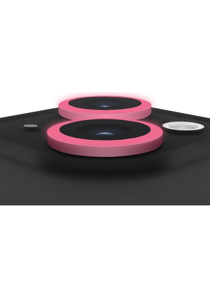 Buff iPhone 14 / 14 Plus Neon Metal Lens Koruyucu Pink modelleri