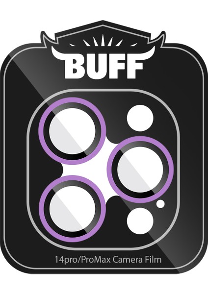 Buff iPhone 14 Pro Max / 14 Pro Neon Metal Lens Koruyucu Purple modelleri