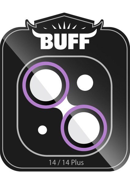 Buff iPhone 14 / 14 Plus Neon Metal Lens Protector Purple