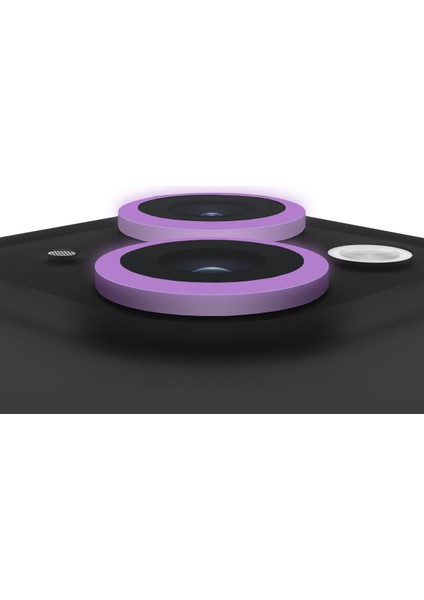 Buff iPhone 14 / 14 Plus Neon Metal Lens Protector Purple modelleri