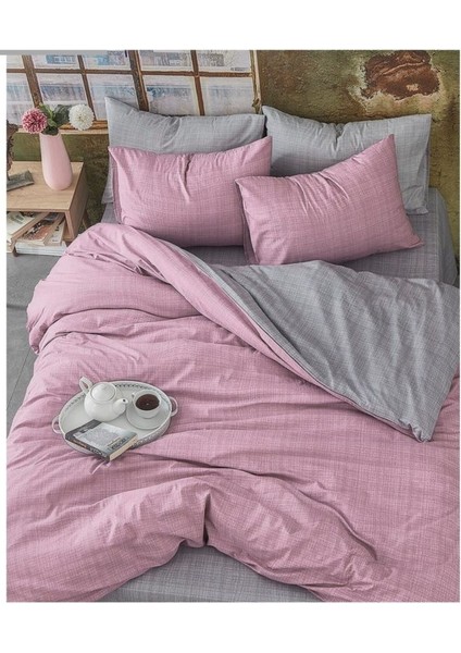 NÇ1129 Miss Linda Home Pamuklu Çift Kişilik Çift Taraflı Nevresim Takımı
