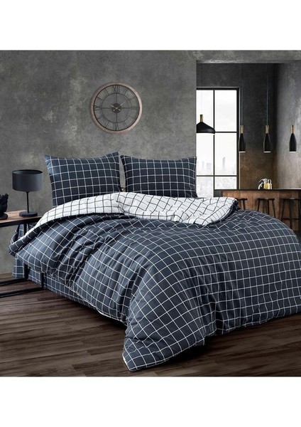 Nç3 Miss Linda Home Pamuklu Çift Taraflı Çift Kişilik Nevresim Takımı