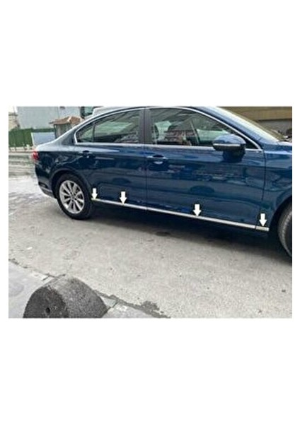 Vw Passat B8.5 Krom Yan Kapı Çıtası 8 Prç. 2019 ve Üzeri P.çelik