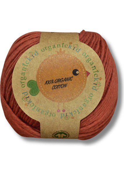 Organik Pamuk Amigurumi Punch 50 gr El Örgü Ipi Kiremit