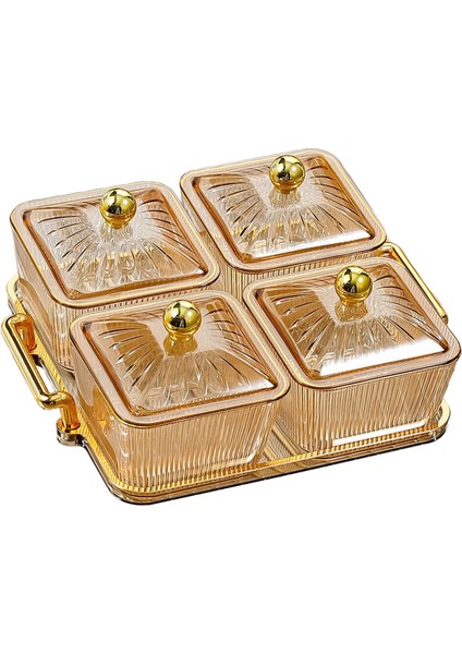 Yemek Odası Için Kapaklı ve I Tabağı Holiday Aureate 4 Kase (Yurt Dışından) fiyatları