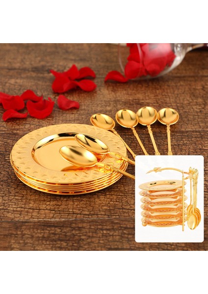 Yemek Takımı Yemek Tabağı Şık Depolama Raf Ör Salata Option4 Altın (Yurt Dışından) indirimleri