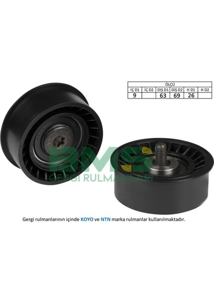 165 Eksantrik Gergi Rulmanı Corsa B- Astra F-G-H 1.4 16V-1.6 16V-1.8 16V 93