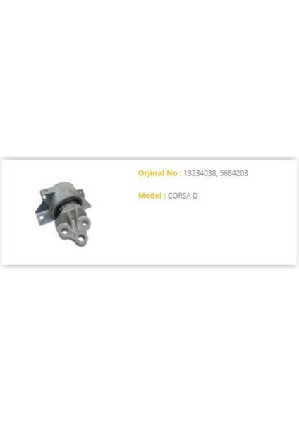 1163 Doğru Kauçuk 1163 Motor Takozu Sol Corsa D Z13DTH Oto.vıt.