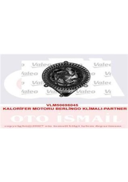 698045 Kalorıfer Motoru Partner / Berlıngo 2.0 Hdı 1.9d 1.4