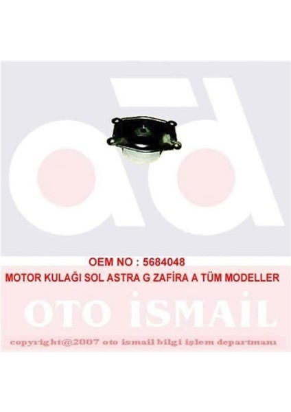 860 Doğru Kauçuk 860 Motor Takozu Sol Astra G X20XEV Z22SE X20DTH Y20DTH At Ys