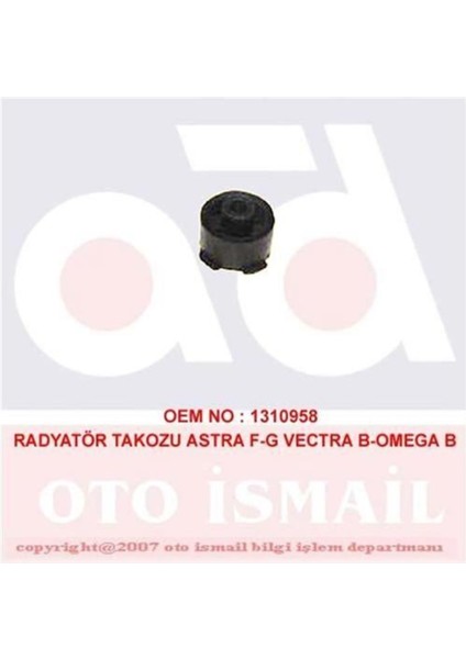 770 Doğru Kauçuk 770 Radyatör Bağlantı Braketi Ayağı Takozu Astra F 91- Astra G 98- Vectra B 95- Corsa C