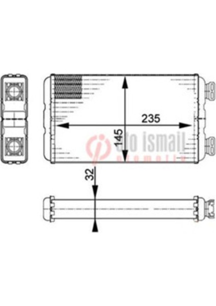 KRN015032 Kalorıfer Radyatoru Master Iı 98- 235X148X32 Oto. Mek. KRN015032 Oem -7701207992