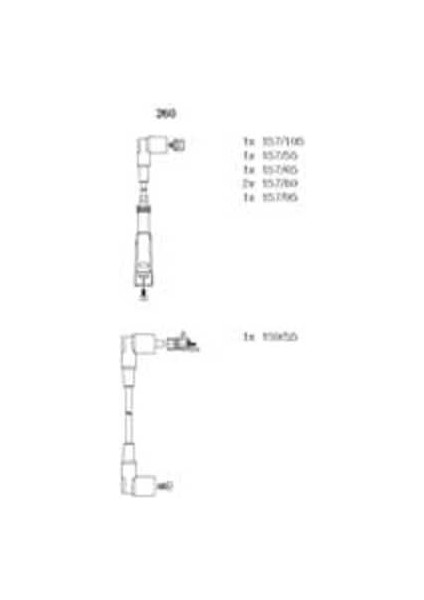 Bremı 260 260 Buji Kablosu Uyumlu W126 80-90