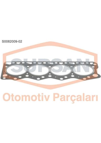S0082009-02 S0082009-2 Silindir Kapak Contası 2 Delık Ducato 2.5 Td 8140.27 Saçlı