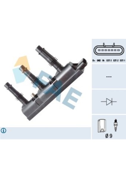 80258 Atesleme Bobını Corsa D A12XEP - Z10XEP Uyumlu