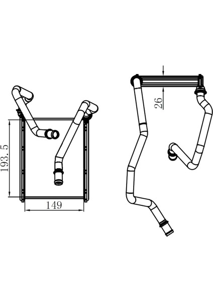 KRN067026 KRN067026 Kalorifer Brazing Heater Megane 15