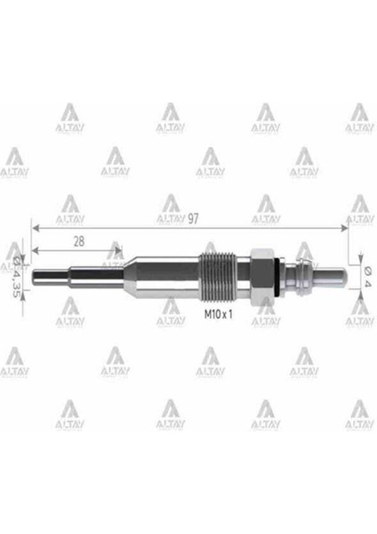 SV105 SV105 Isıtma Kızdırma Bujisi 7V Skoda GX3098 N10591608
