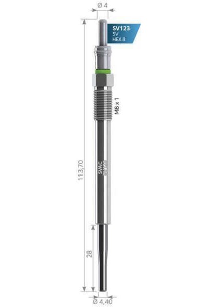 SV123 SV123 Isıtma Kızdırma Bujisi 5V Geçmelı 207 308 5008 1.6 2.0 Hdı GX2114