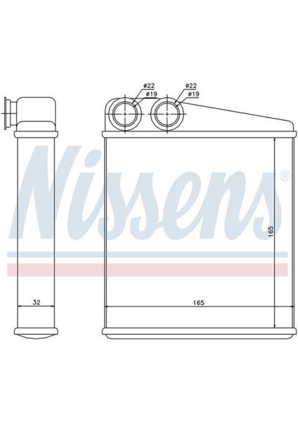 7701208766 7701208766 Kalorifer Radyatörü Brazıng Mt-At 167X171X35 mm Nissan Micro C-C 3 Renault Clıo 1.2