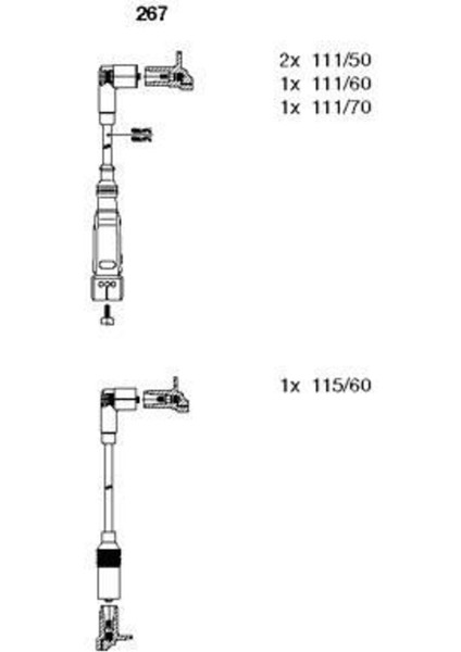 Bremı 267 267 Buji Kablo Takımı Vw 1.3 1.4 1.6 Golfıı