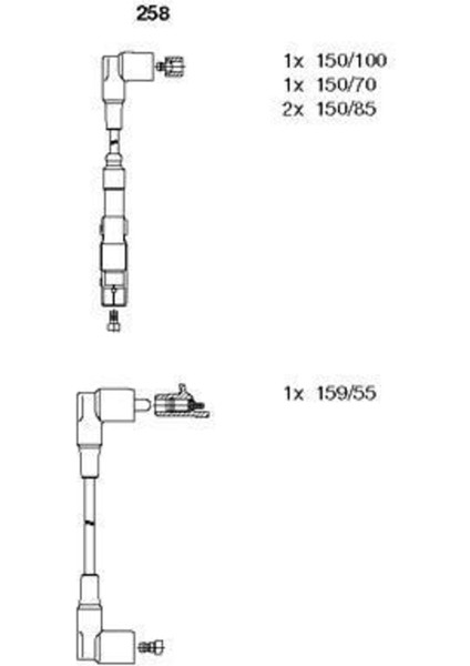 Bremı 258 258 Buji Kablosu Takım 102