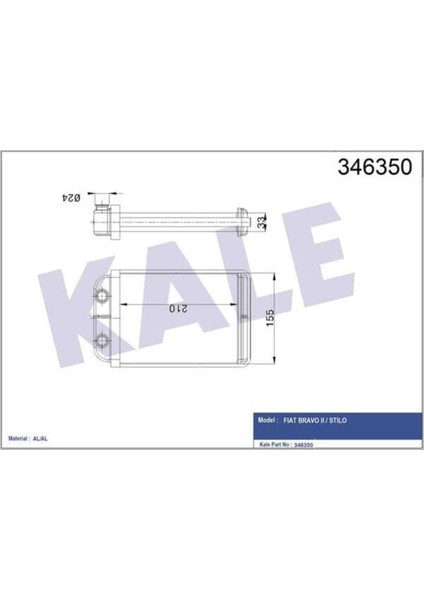 346350 346350 Kalorifer Radyatörü Bravo Iı 07- Stilo 01- Brazıng