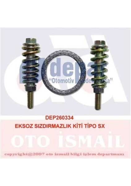 334 334 Egzoz Sızdırmazlık Seti Tipo Sx Uyumlu