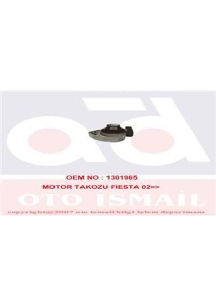 Mks 725 725 Motor Takozu Fiesta 1.4tdcı 02- Fusion 1.4tdcı 02-