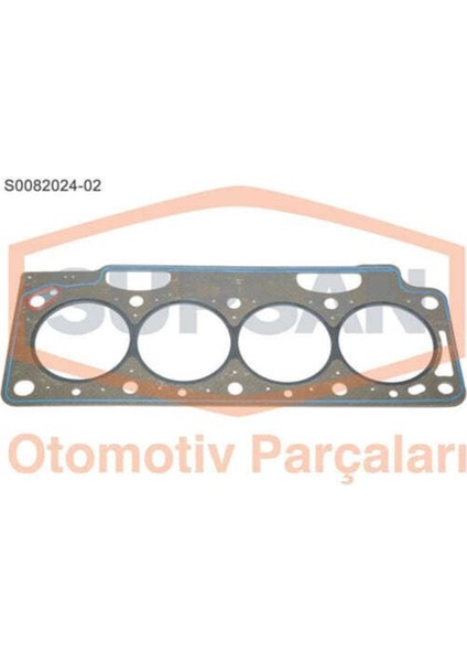 S0082024-02 S0082024-2 Silindir Kapak Contası 2 Delık Kangoo Megane I Laguna Trafic 1.9 Dcı F9Q Uyumlu Saçlı Klı