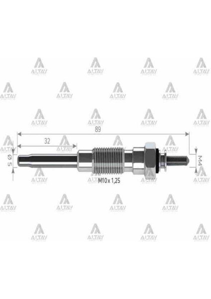 SV091 SV091 Isıtma Kızdırma Bujisi Hıace Hilux 12V GJ114TO