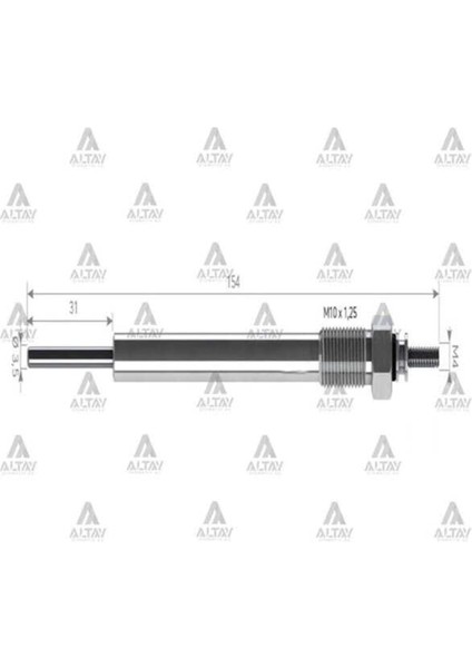SV050 SV050 Isıtma Kızdırma Bujisi Starex Crdı 140 Bg Sorento H1 2.5 Crdı 36710-4A000 GX5154