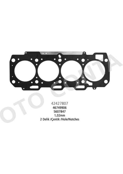 42427807 42427807 Silindir Kapak Contası 2 Delık Doblo 1.9 Jtd