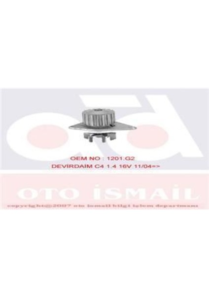 PA941 PA941 Devirdaim Su Pompası 206 207 307 1007 / C2 C3 C4 1.4 16V ET3J4