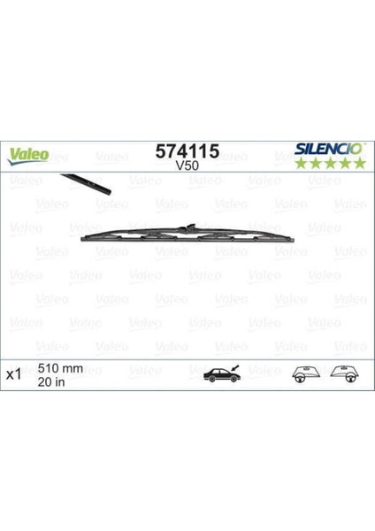 574115 574115 Silecek 510MM X1 Carına Corolla Camry
