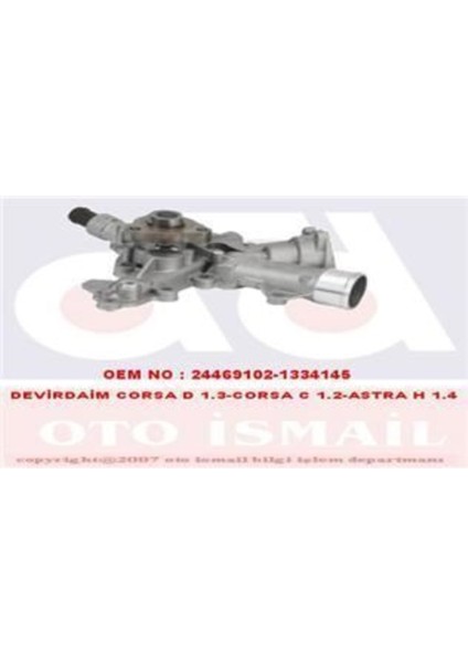 PA958 PA958 Devirdaim Su Pompası Astra G H Astra H Corsa C D Tigra 1.2 1.4 Z14XEP Z12XEP
