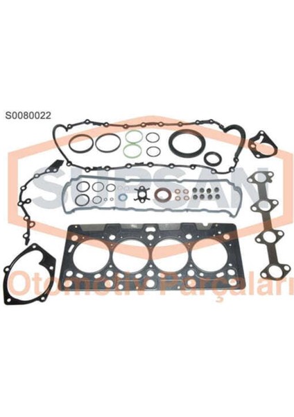 Supsan S0080022 S0080022 Motor Takım Conta Clıo Iı Iıı Kangoo Megane Iı Scenic Iı Modus Fluence 1.5 Dcı Keçel