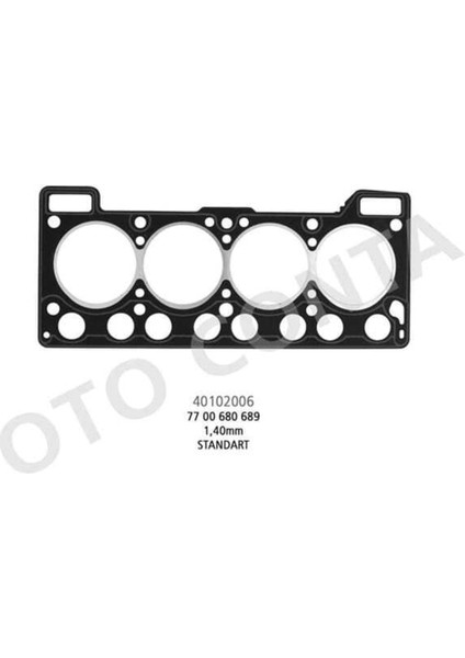 40102006 40102006 Silindir Kapak Contası Renault 9 Renault 12 1.4 Siyah