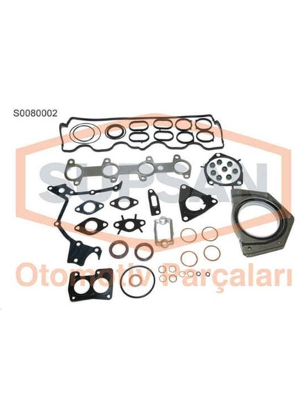 S0080002 S0080002 Motor Takım Conta Palio Doblo Punto 1.9d Keçelı Silindir Kapaksız