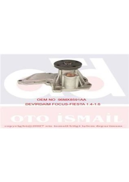 PA612 PA612 Devirdaim Su Pompası Fiesta 96- Focus 98-04 Fusion 02- 1.2 16V 1.4 1.6 16V