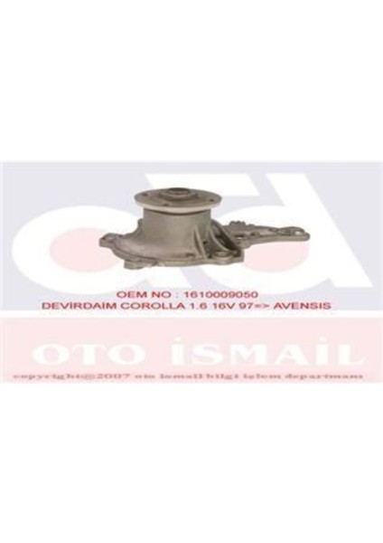PA713 PA713 Devirdaim Su Pompası Corolla 93- AE101 Carına E 92- 1.6ıe 4AFE