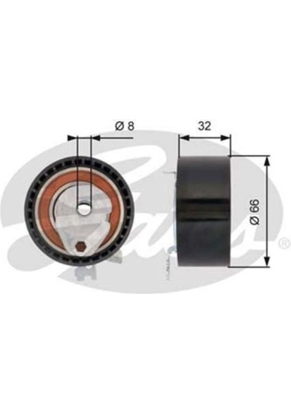 T43238 Eksantrık Gergı Rulmanı Clıo Iıı Laguna Iı Iıı Megane Iı Iıı Fulence Modus Scenıc Iı Iıı 1.6 16V K4