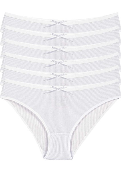 Yıldız 6'lı Bayan Likralı Çizgili Kaşkorse Bikini Külot Q3550 fiyatları
