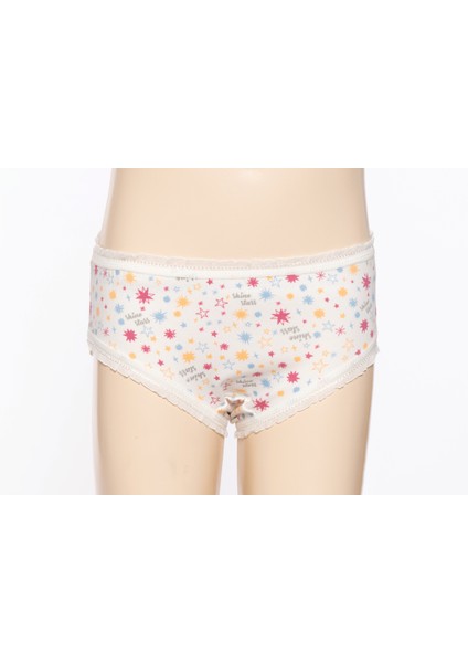 Yıldız 6'lı Kız Çocuk Desenli Külot Q3540